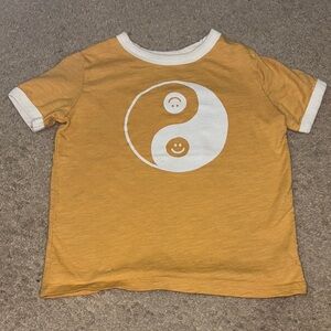 Kids' Yellow Yin-Yang T-Shirt